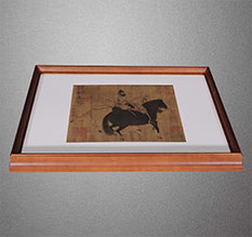 海阳书画装裱配框服务案例